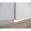 Алюминиевый скрытый плинтус с LED каналом 20mm x 2600mm ASPL120