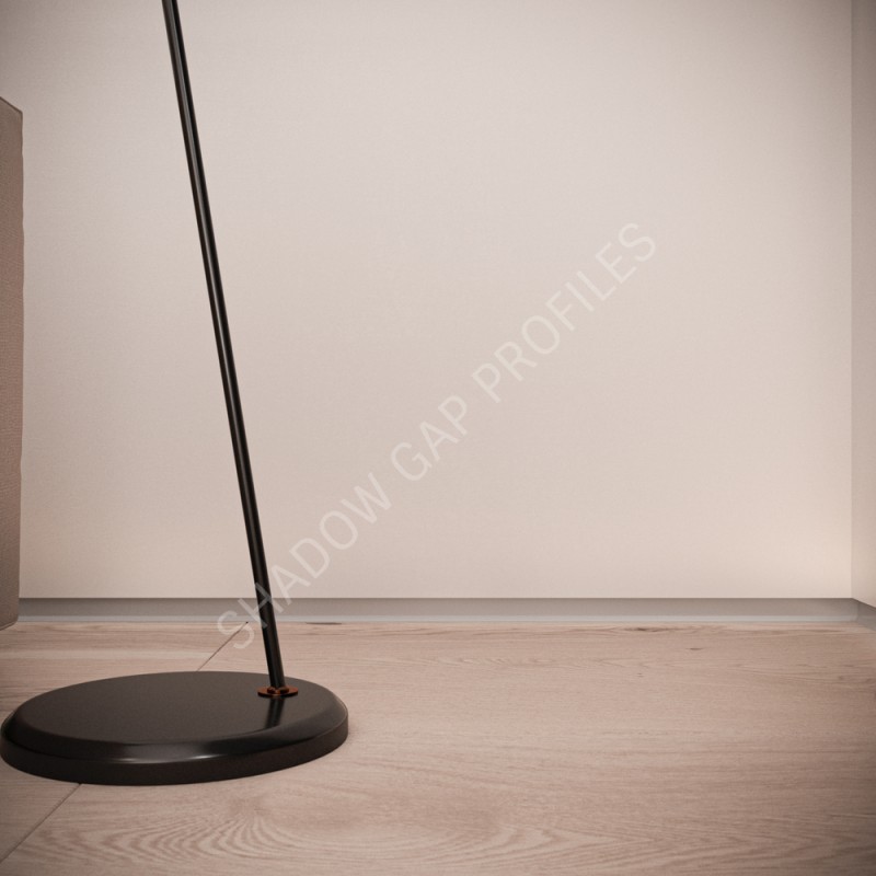 Алюминиевый скрытый плинтус с LED каналом 35mm x 2600mm ASPL35