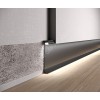 Алюминиевый скрытый плинтус с LED каналом 60mm x 2600mm ASPL60