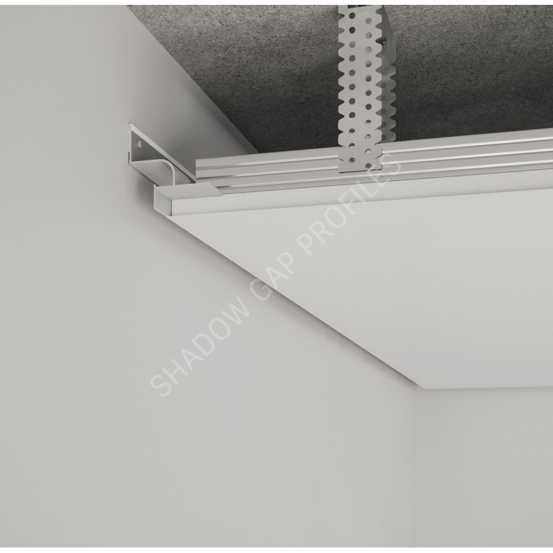 AST218 Встраиваемый в потолок теневой профиль с возможностью установки LED-подсветки
