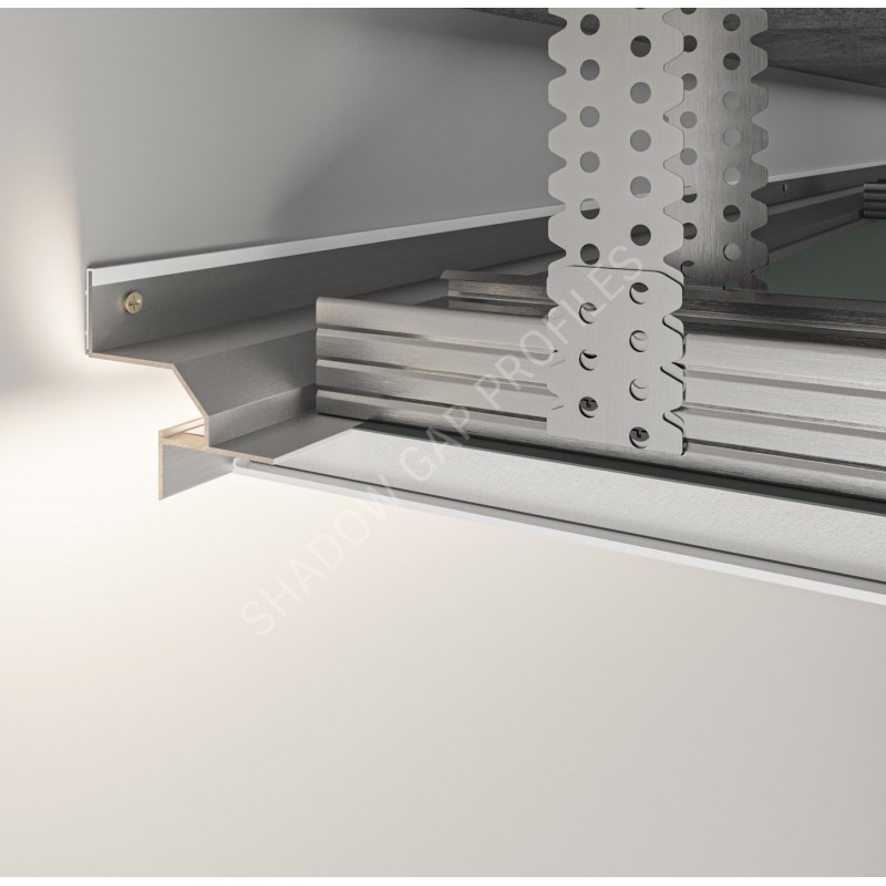 AST22 Ceiling recessed shadow profile with LED lighting option