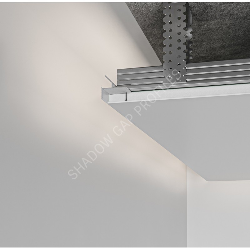 AST30 Встраиваемый в потолок теневой профиль с возможностью установки LED-подсветки