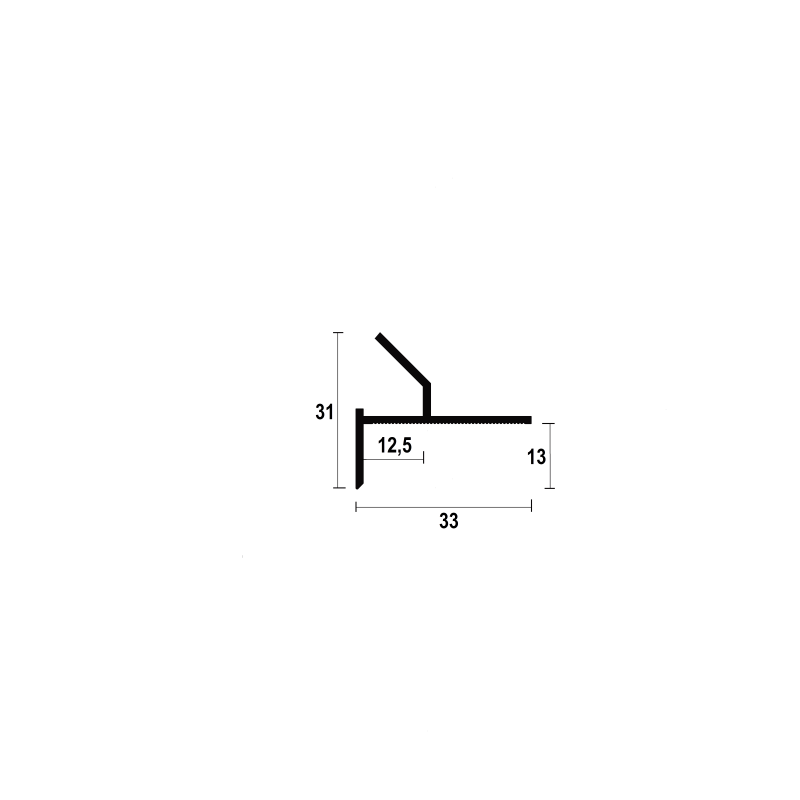 AST50 Ceiling recessed shadow profile with LED lighting option AST50 Ceiling recessed shadow profile with LED lighting option