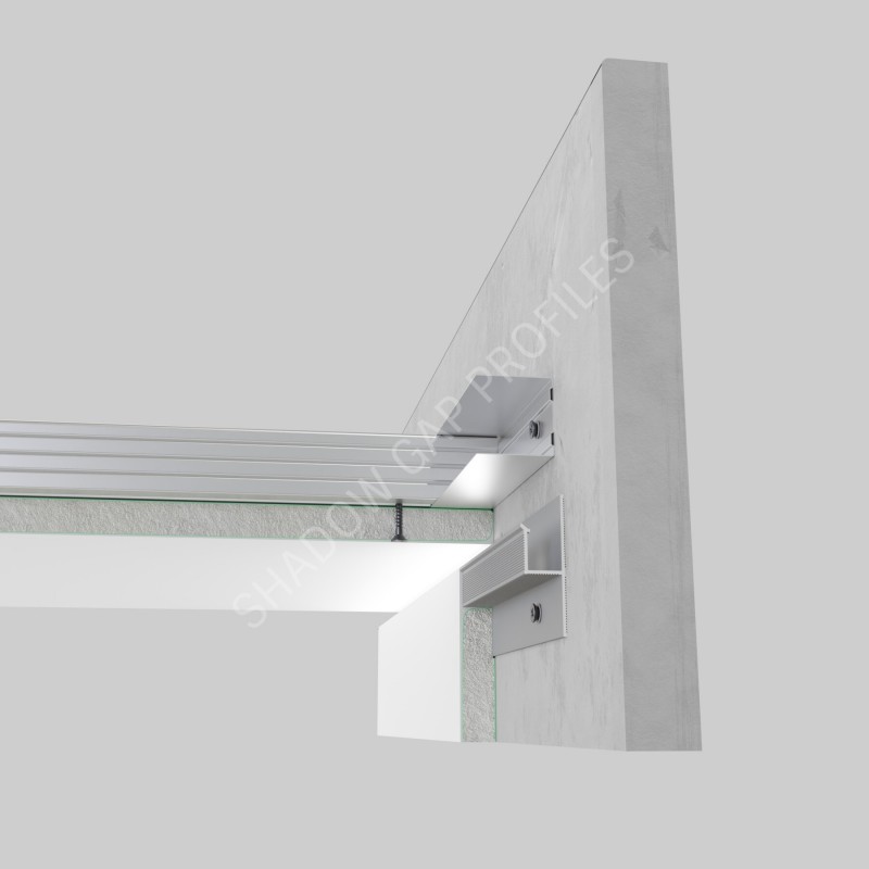 LHV10 Ceiling recessed shadow profile with LED lighting option