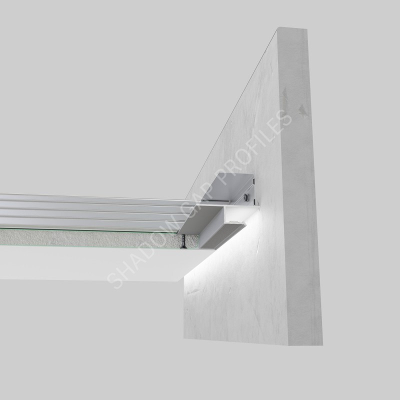 LHV10 Ceiling recessed shadow profile with LED lighting option
