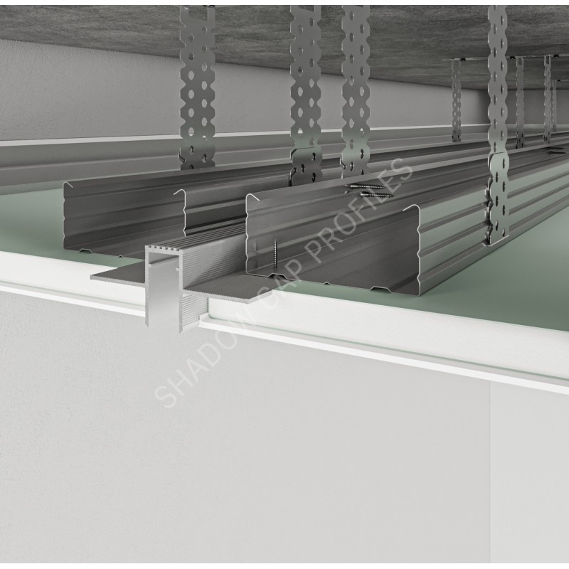 RST-13/12 Ceiling recessed shadow profile with LED lighting option