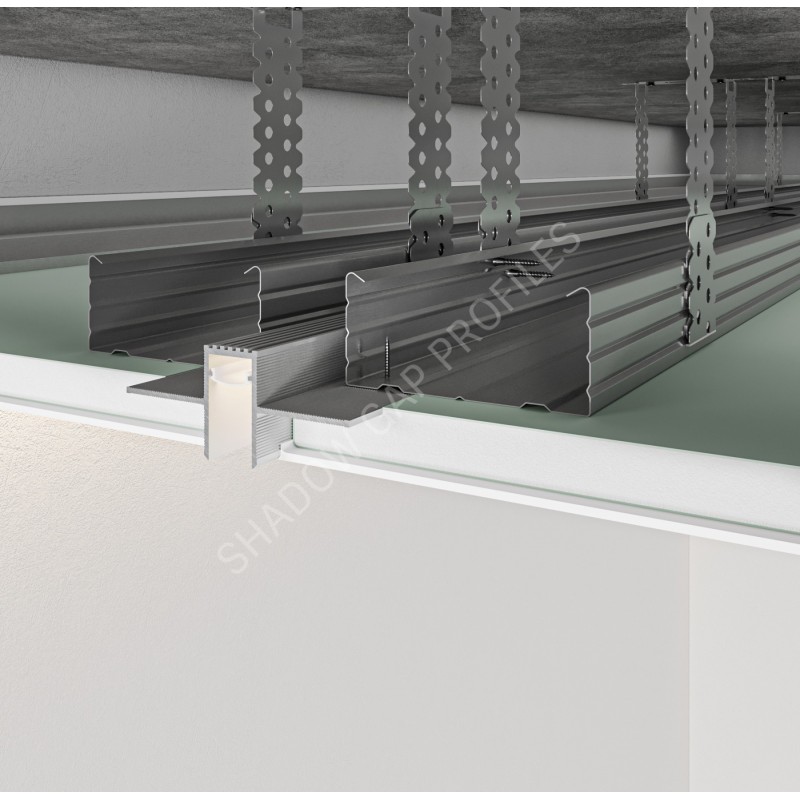 RST-13/12 Ceiling recessed shadow profile with LED lighting option