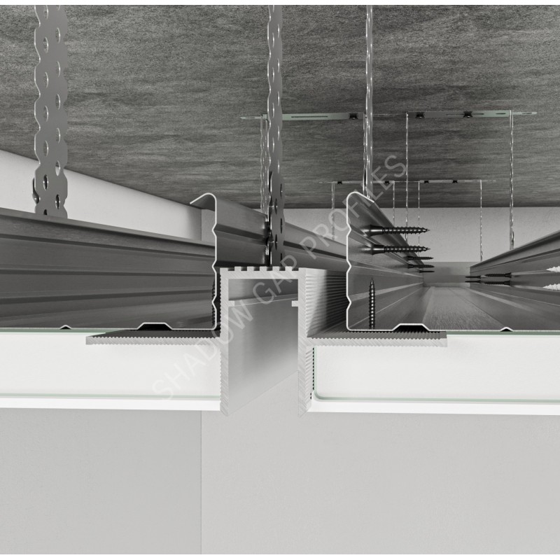 RST-13/12 Ceiling recessed shadow profile with LED lighting option
