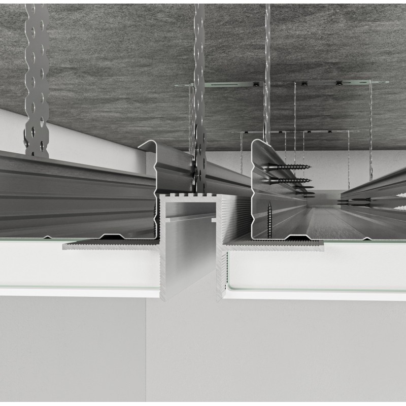 RST-13/12 Ceiling recessed shadow profile with LED lighting option