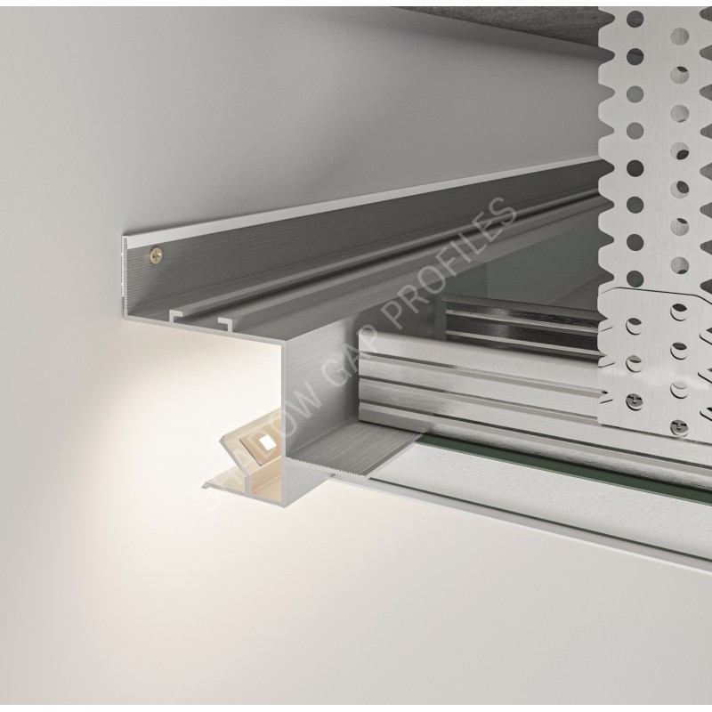 AST30 Встраиваемый в потолок теневой профиль с возможностью установки LED-подсветки