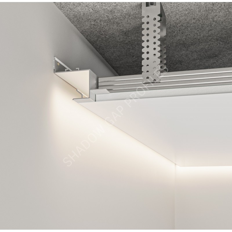 AST30 Встраиваемый в потолок теневой профиль с возможностью установки LED-подсветки