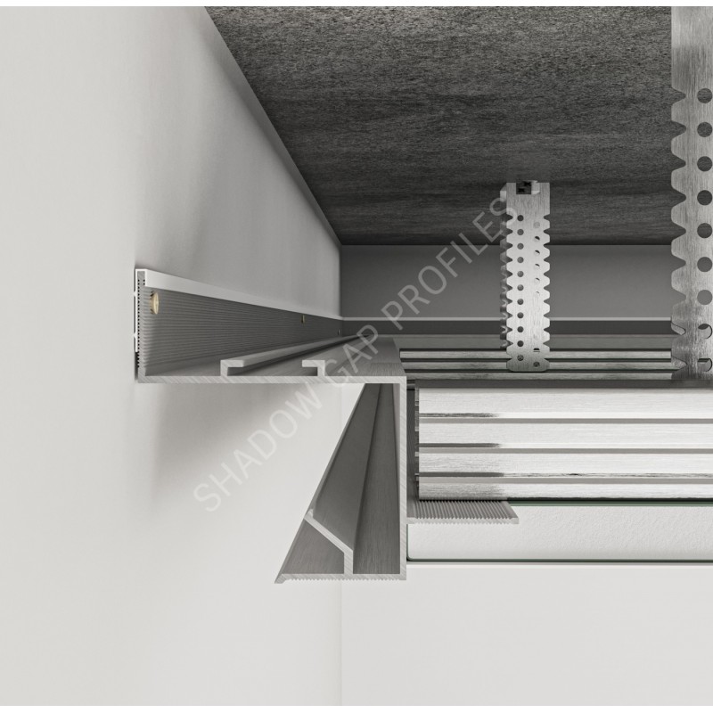 AST30 Встраиваемый в потолок теневой профиль с возможностью установки LED-подсветки