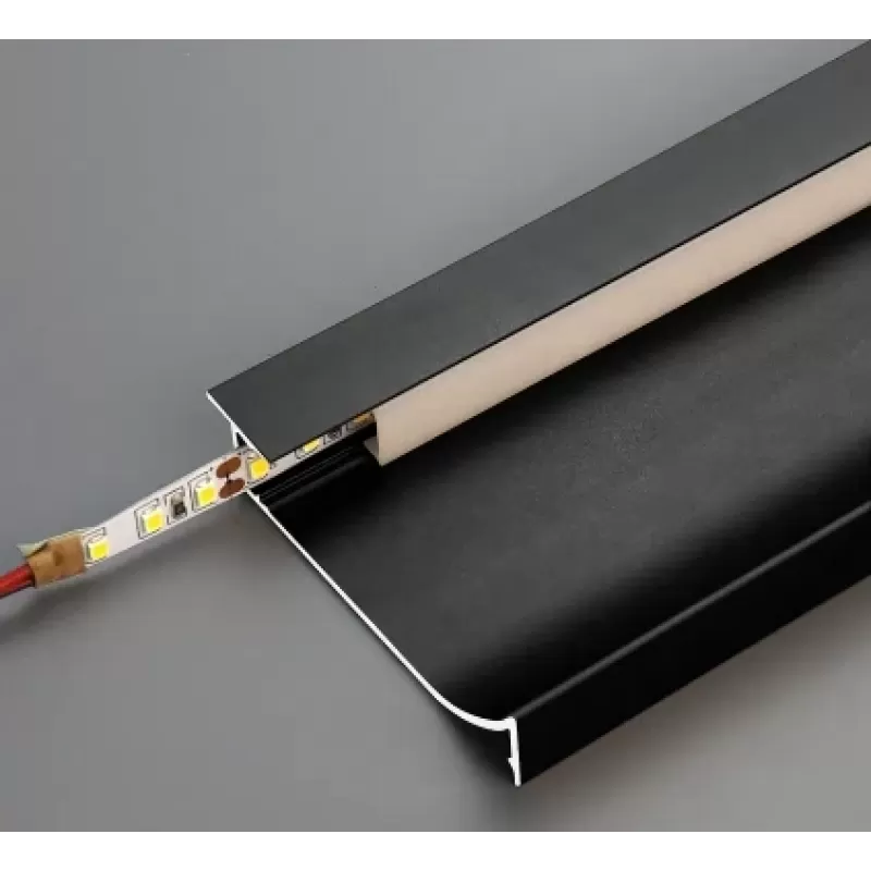 Aluminium Shadow Gap Skirting Board for LED Lighting 3 m VISIONAL / 05-794