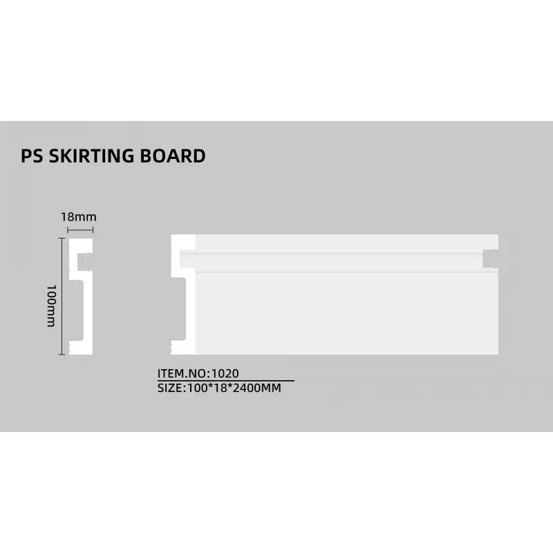 Плинтус для LED ленты 2400x100x18 мм