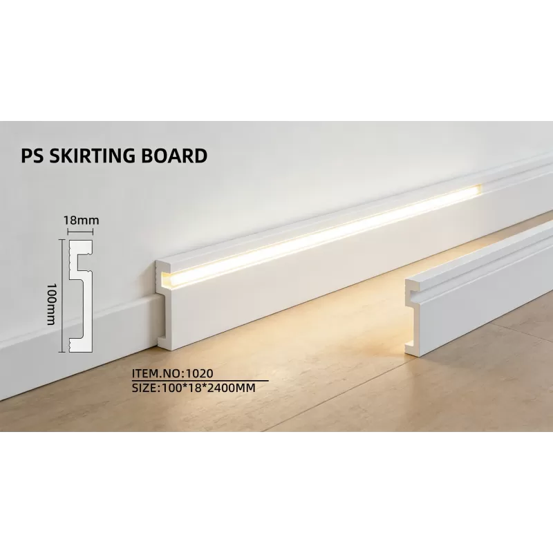 Плинтус для LED ленты 2400x100x18 мм