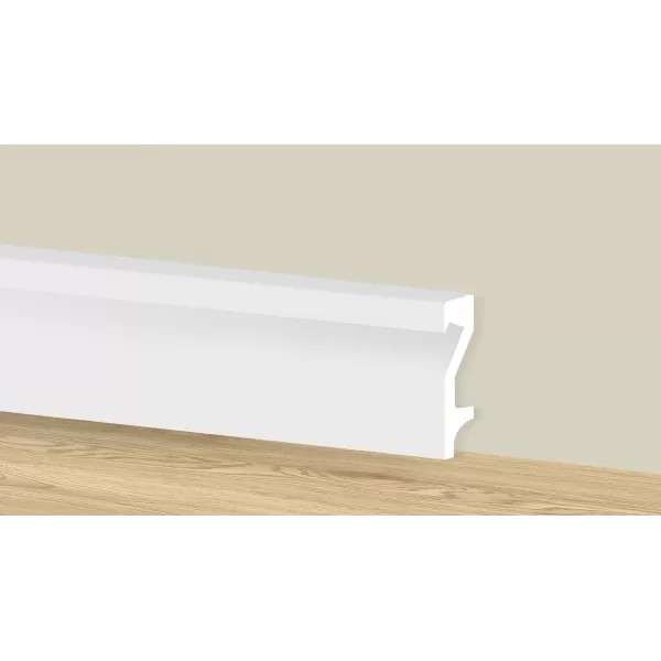 Polistirola grīdlīste LED lentei 2400x100x19 mm