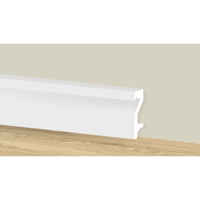 Polistirola grīdlīste LED lentei 2400x100x19 mm