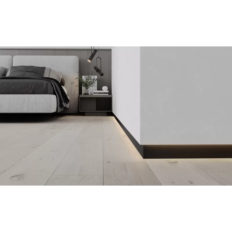 Aluminium Shadow Gap Skirting Board for LED Lighting 2.5 m VISIONAL