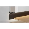 Aluminium Shadow Gap Skirting Board for LED Lighting 2.5 m VISIONAL
