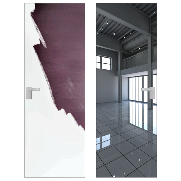 Hidden doors opening towards you RIGHT with a mirror inside, outside for painting (Black edge + black frame) Hidden doors opening towards you RIGHT with a mirror inside, outside for painting (Black edge + black frame)
