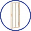 Concealed door for painting ABS (Honeycomb core) Concealed door for painting ABS (Honeycomb core)