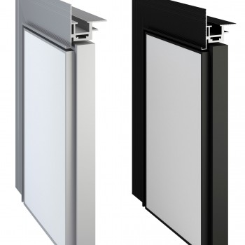 Aluminum frames for hidden doors