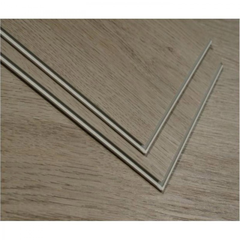 SPC Vinyl Flooring Greige Oak 5+1 mm with Integrated Underlay