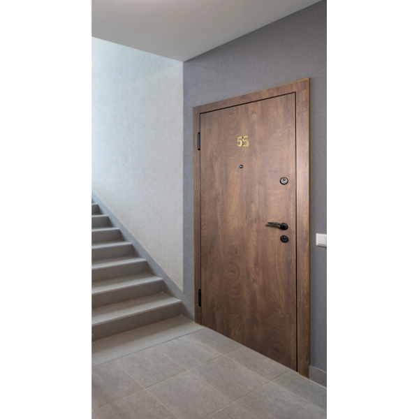 Metāla durvis dzīvoklim ar minerālvates pildījumu CLASSIC STEEL MDF