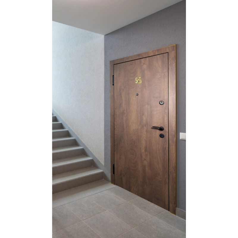 Metāla durvis dzīvoklim ar minerālvates pildījumu CLASSIC STEEL MDF