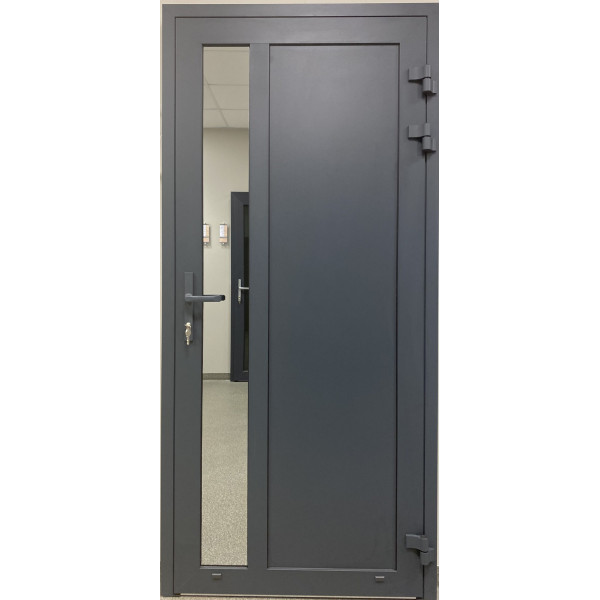Aluminum entrance doors to the house Thermal80 RAL7016 Aluminum entrance doors to the house Thermal80 RAL7016