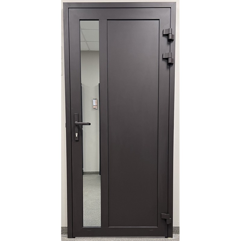Aluminum entrance doors to the house Thermal80 RAL7016 Aluminum entrance doors to the house Thermal80 RAL7016