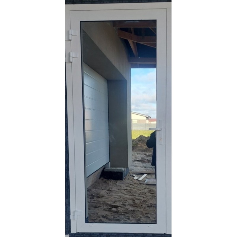 Aluminum entrance doors for houses ALU-Thermal80 with full glazing RAL7016 Aluminum entrance doors for houses ALU-Thermal80 with full glazing RAL7016