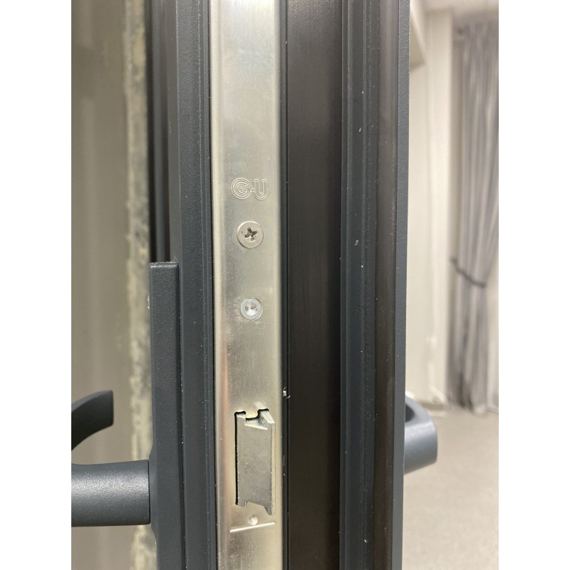 Aluminum entrance doors for houses ALU-Thermal80 with full glazing RAL7016 Aluminum entrance doors for houses ALU-Thermal80 with full glazing RAL7016