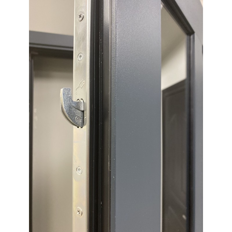 Aluminum entrance doors for houses ALU-Thermal80 with full glazing RAL7016 Aluminum entrance doors for houses ALU-Thermal80 with full glazing RAL7016