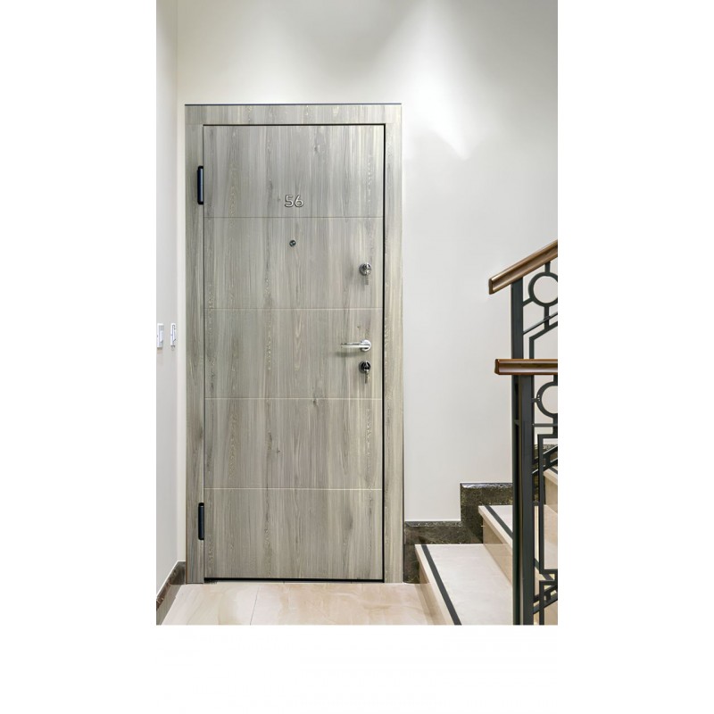 Металлическая дверь в квартиру с минеральной ватой MODERNO STEEL MDF