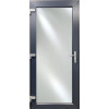 PLASTIC PVC DOOR Anthracite/white with full glass