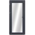 PLASTIC PVC DOOR Anthracite/white with full glass