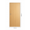 Деревянные противопожарные двери EI60 Шпон дуба
