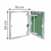 Revīzijas lūka ENG 500mm x 600mm keramisko flīžu pārklājumam