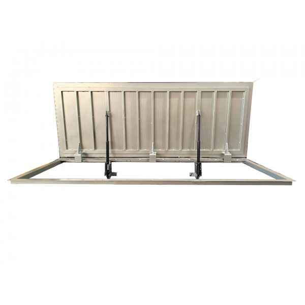 Floor 150 cm x 150 cm stainless steel technical hatch Floor 150 cm x 150 cm stainless steel technical hatch