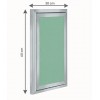 Alumīnija revīzijas lūka ARCHI 300mm x 600mm keramisko flīžu pārklājumam