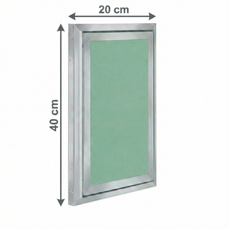 Alumīnija revīzijas lūka ARCHI 200mm x 400mm keramisko flīžu pārklājumam