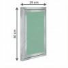 Alumīnija revīzijas lūka ARCHI 250mm x 500mm keramisko flīžu pārklājumam