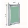 Alumīnija revīzijas lūka ARCHI 300mm x 500mm keramisko flīžu pārklājumam