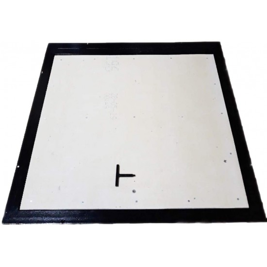 Grīdas tērauda tehniskā (revīzijas) lūka izmērs 70 cm x 130 cm 