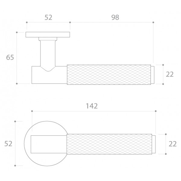 Door handle CORONA Time R Slim Door handle CORONA Time R Slim