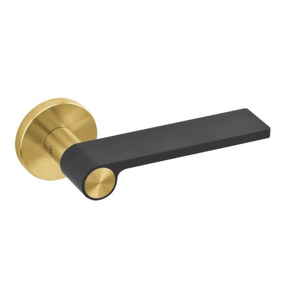 Дверные ручки JNF IN.00.310 Matt Brass/Black Дверные ручки JNF IN.00.310 Matt Brass/Black