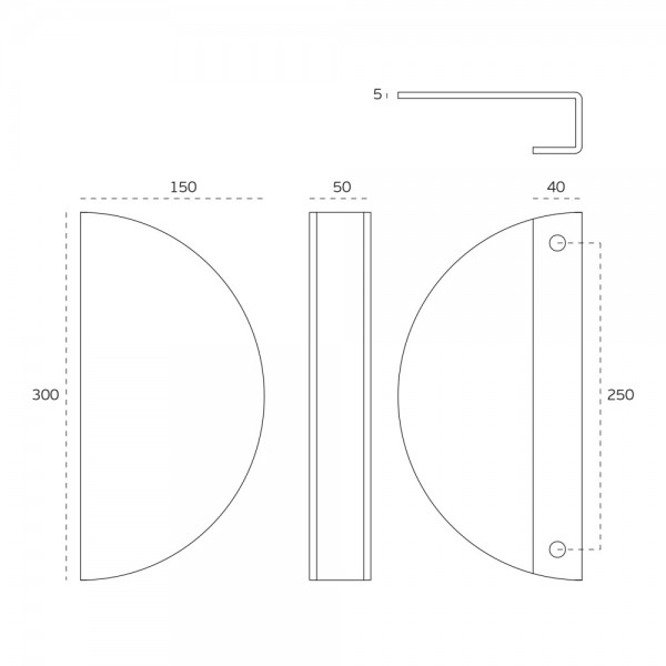 Vilkšanas rokturis koka/stikla durvīm JNF IN.07.012.TB Matt Brass PVD Vilkšanas rokturis koka/stikla durvīm JNF IN.07.012.TB Matt Brass PVD