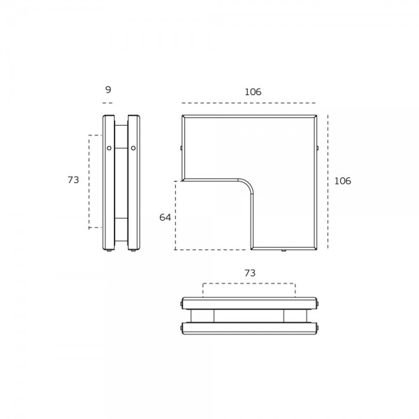 Trīskāršais turētājs JNF IN.81.125 Stainless steel Trīskāršais turētājs JNF IN.81.125 Stainless steel