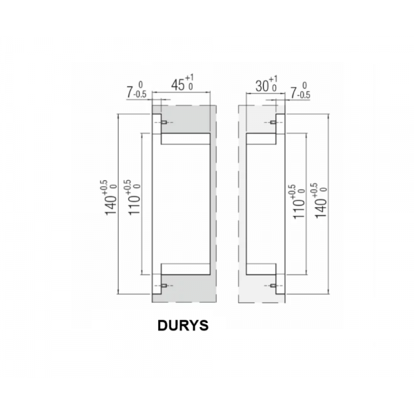 Slēptās viras K3000 Matt Chrome (60 kg/2 gab.) Slēptās viras K3000 Matt Chrome (60 kg/2 gab.)